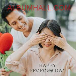 happy propose day my love - boy proposing and surprising his girlfriend